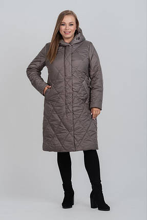 Жіноче зимове пальто великих розмірів М-1143, розміри 48-68, фото 1