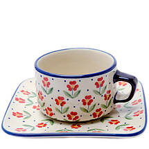 Чайна пара 0,3 л Red Flowers, фото 2