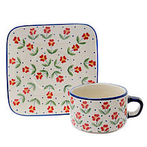 Чайна пара 0,3 л Red Flowers, фото 5