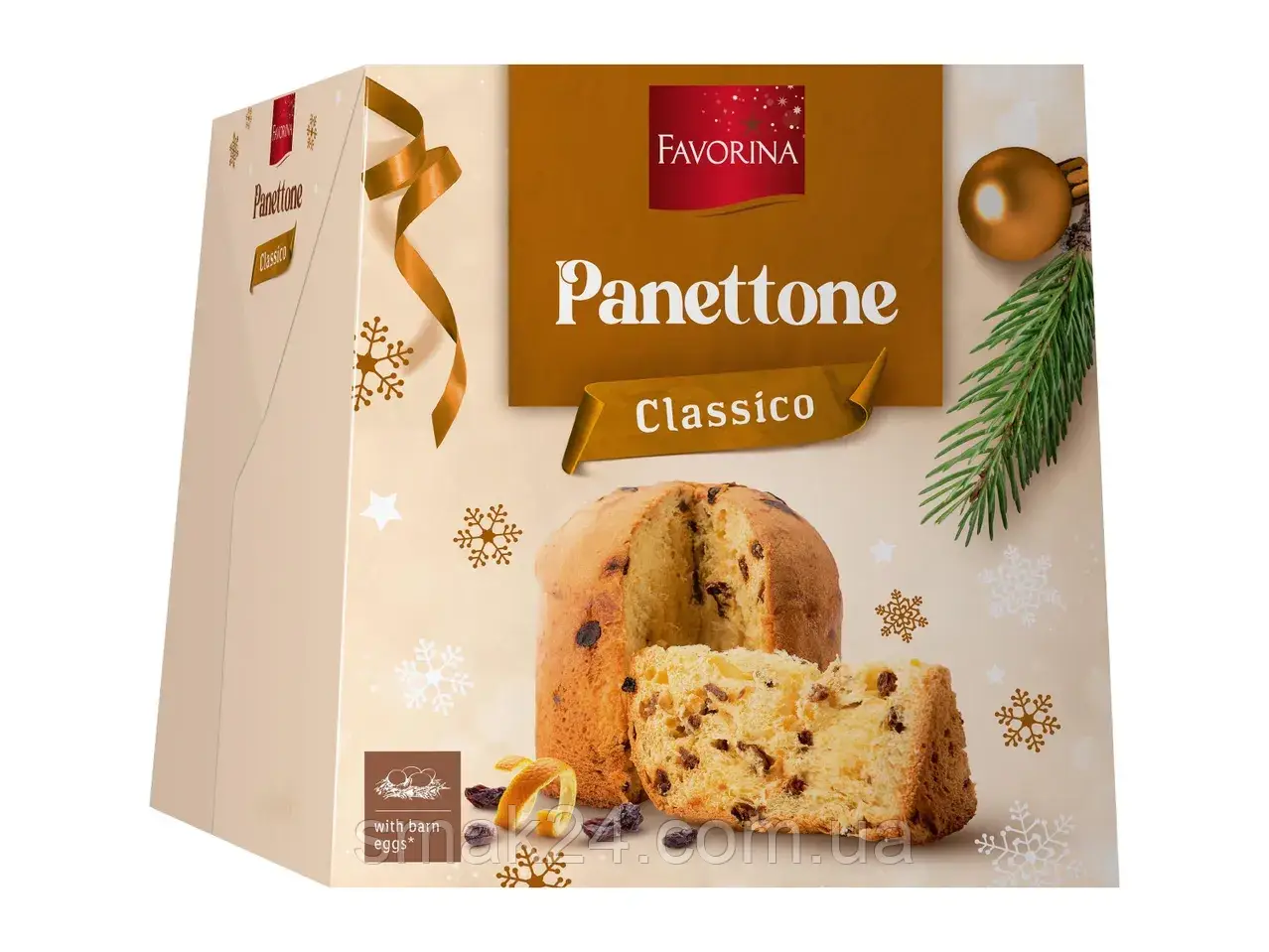 Різдвяний кекс Панеттоне з родзинками та цукатами Favorina Panettone classic 1кг Німеччина