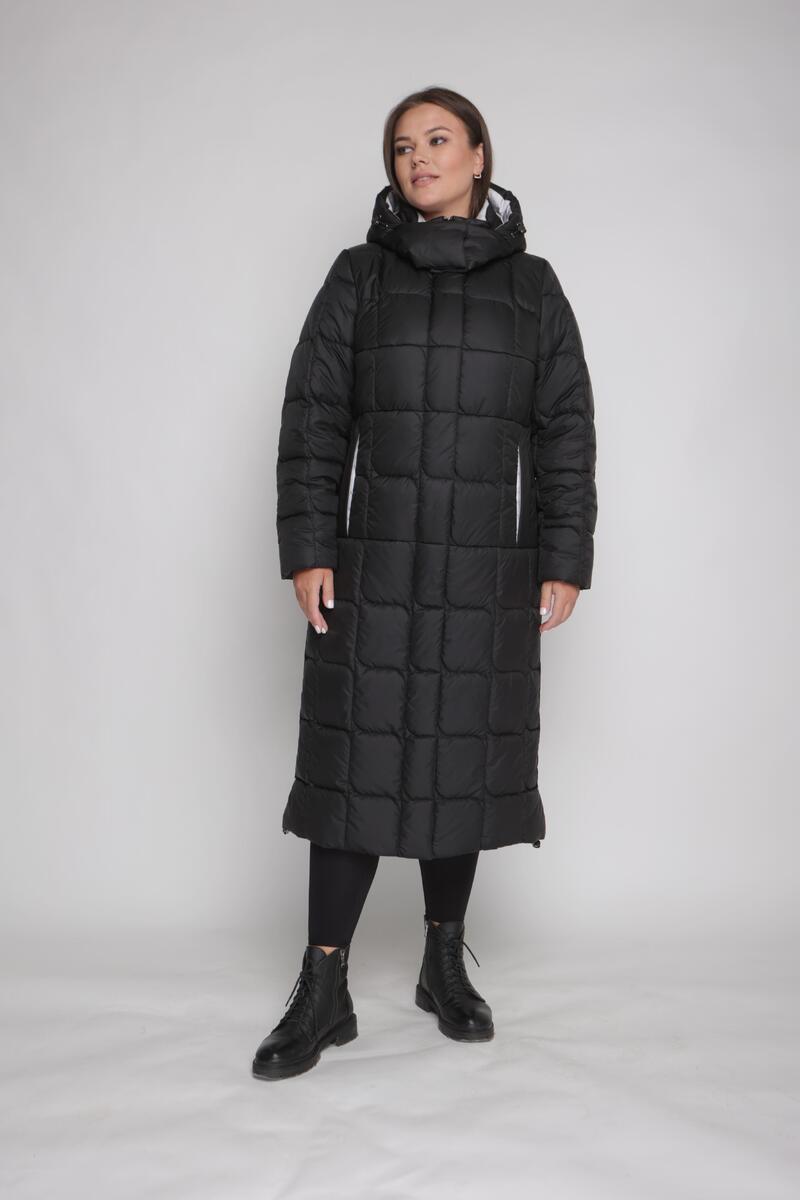 Жіноче зимове пальто великих розмірів М-1089, розміри 48-68