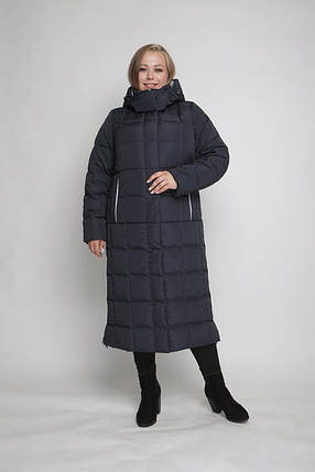 Жіноче зимове пальто великих розмірів М-1089, розміри 48-68, фото 1