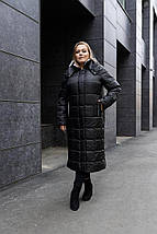 Жіноче зимове пальто великих розмірів М-1089, розміри 48-68, фото 3