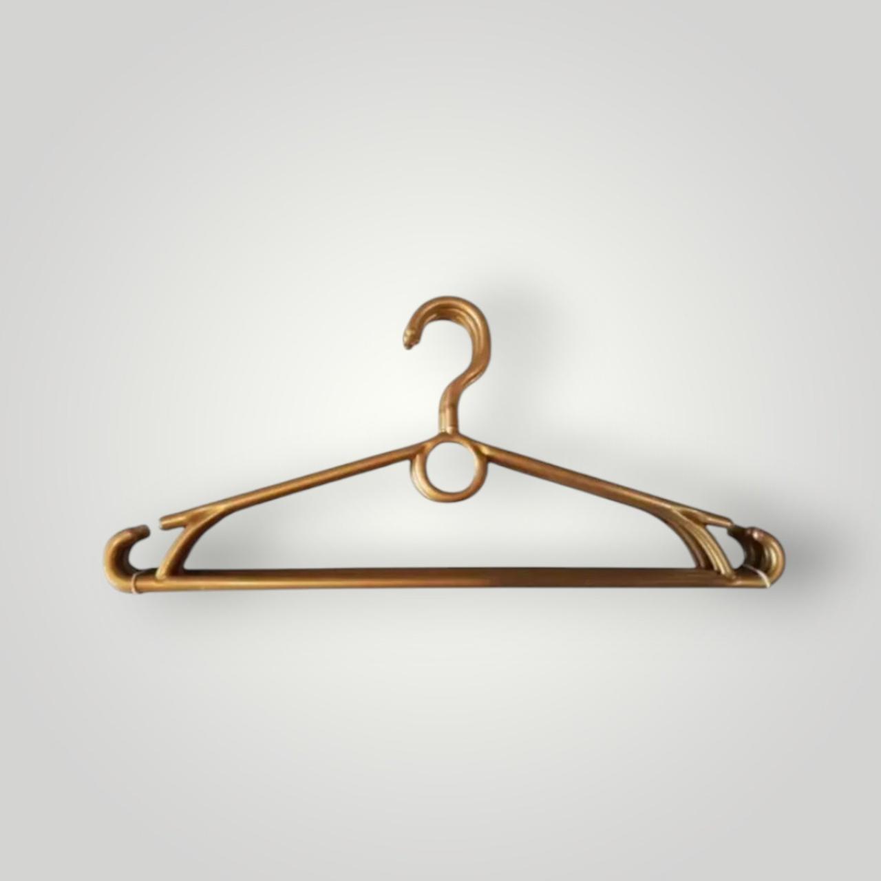 Детячі пластикові плечики 32 см золото тремпеля для дитячого одягу Польща 5 шт, фото 1