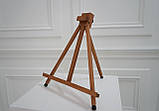 Мольберт тринога M14, компактний дерев'яний мольберт на стіл, фото 6