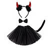 Костюм-кістника жіночий із ріжками, спідницею, фото 2