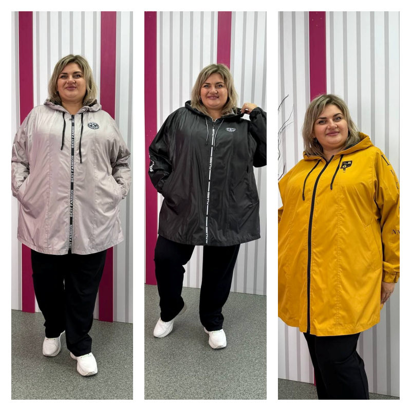 Вітрозахисна куртка батал, фото 1