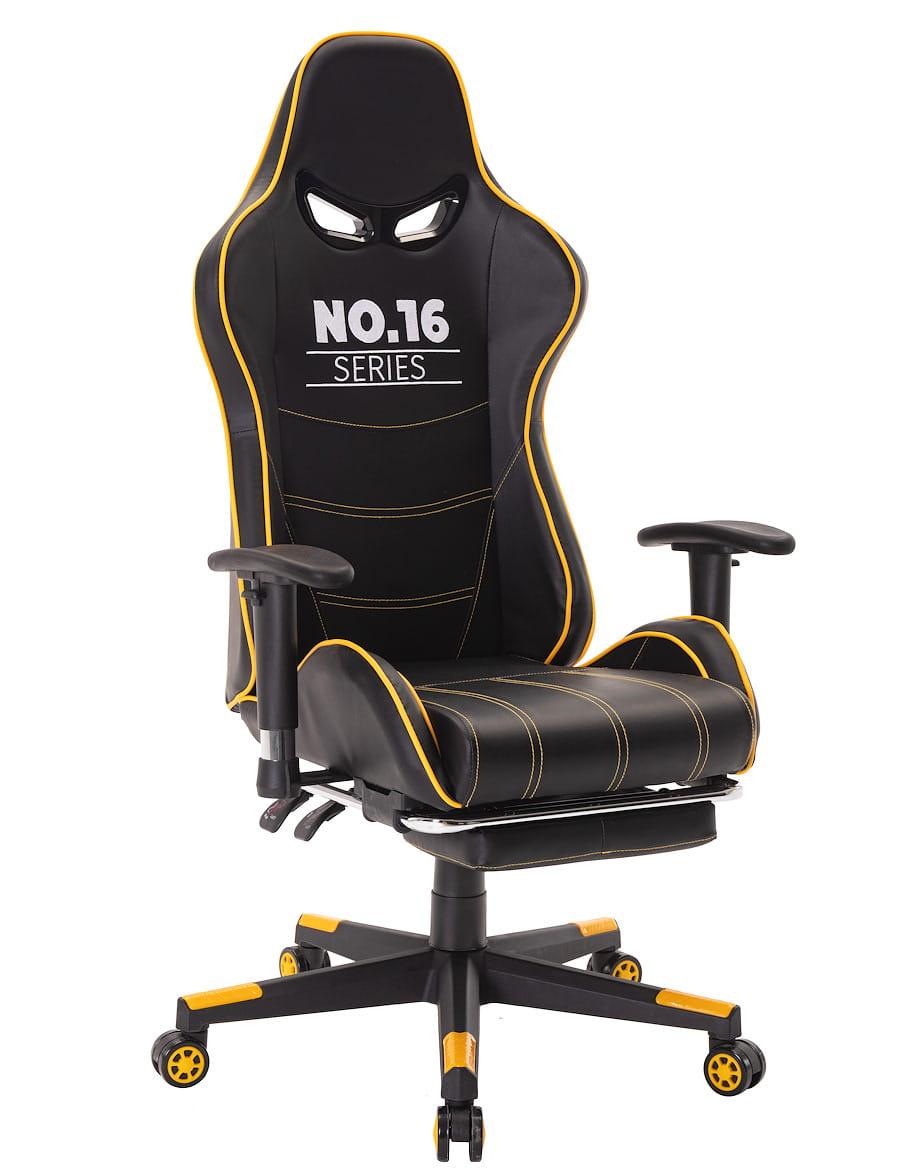 Крісло геймерське Infini System No.16 чорно-жовте, фото 1