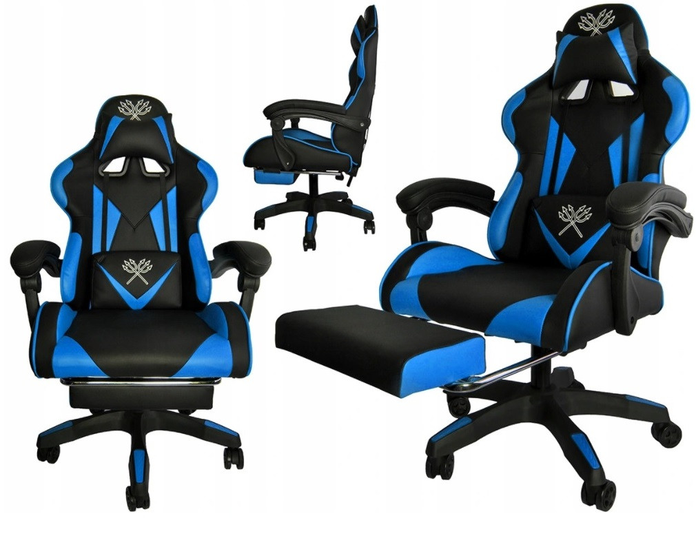 Крісло геймерське Extreme 0078 чорно-синє, фото 1