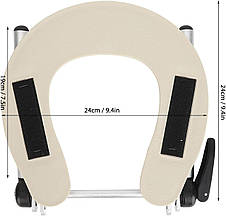 Універсальний підголівник для масажного стола Alfa Massage (алюмінієвий), фото 2