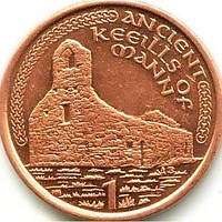 Монета Острова Мен  1 пені 2000-03 рр.