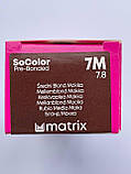 7M (блонд мокко) Стійка крем-фарба для волосся Matrix SoColor Pre-Bonded,90ml, фото 2