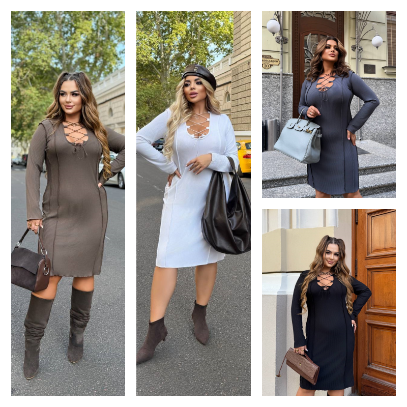 Повсякденна сукня рубчик мустанг, фото 1