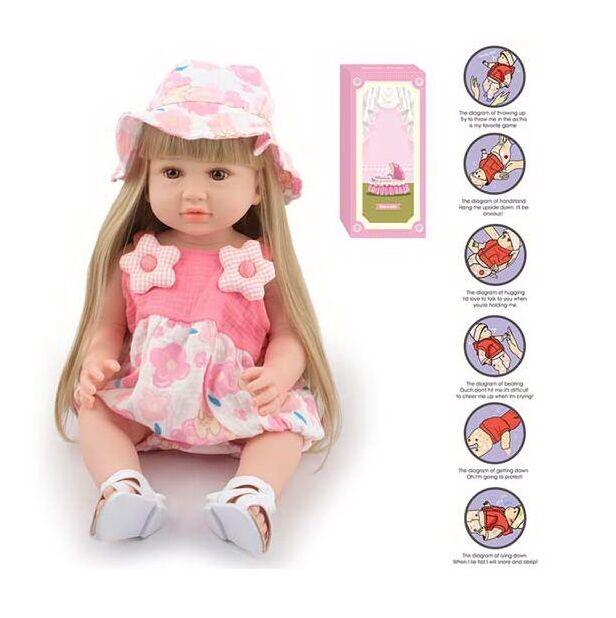 Лялька AFD 8866-43 S висота 52 см, функціональна, гумова, звуки, прошите волосся, аксесуари, фото 1