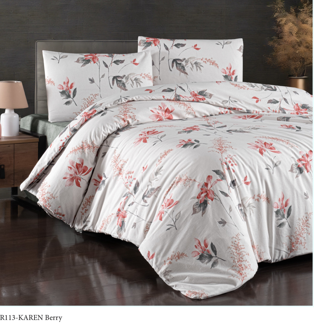 Постільна білизна Altinbasak  євро розмір ранфорс Karen berry, фото 1