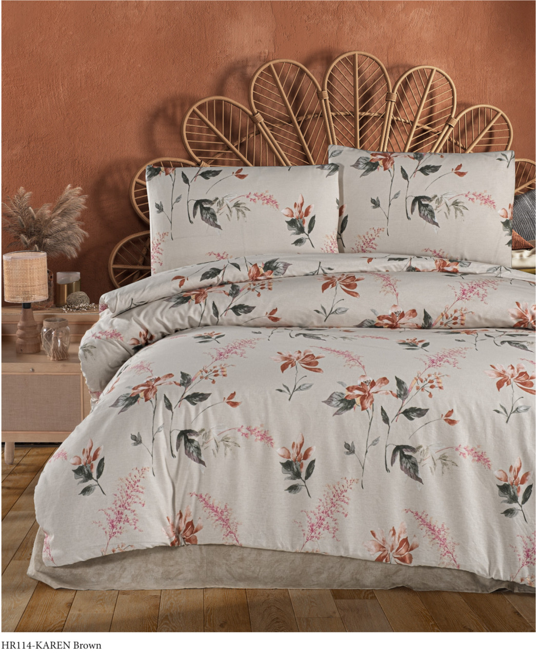 Постільна білизна Altinbasak  євро розмір ранфорс Karen, фото 1