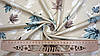 Футер Двонитка колір бежево-фісташковий "Шепіт листя" (Туреччина), фото 3