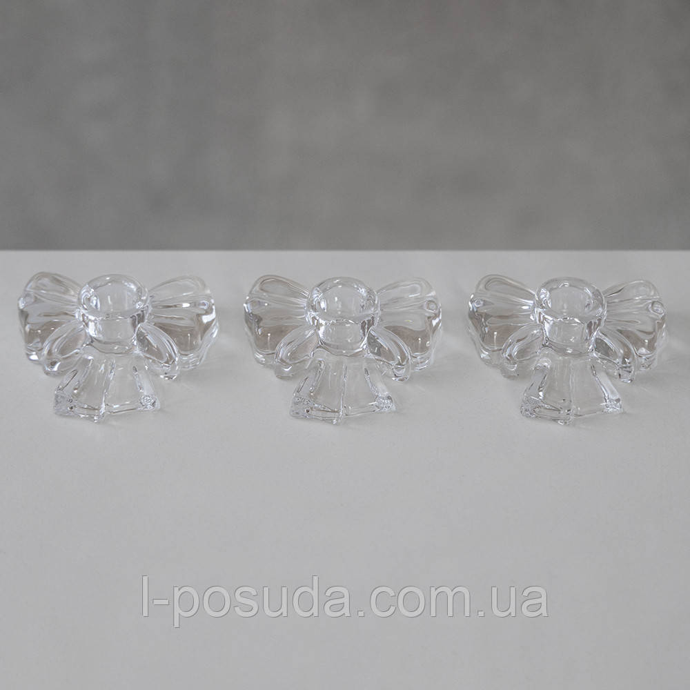 Свічник "Бант", 9,2 см - декоративна стільниця для дому та сервірування, фото 1