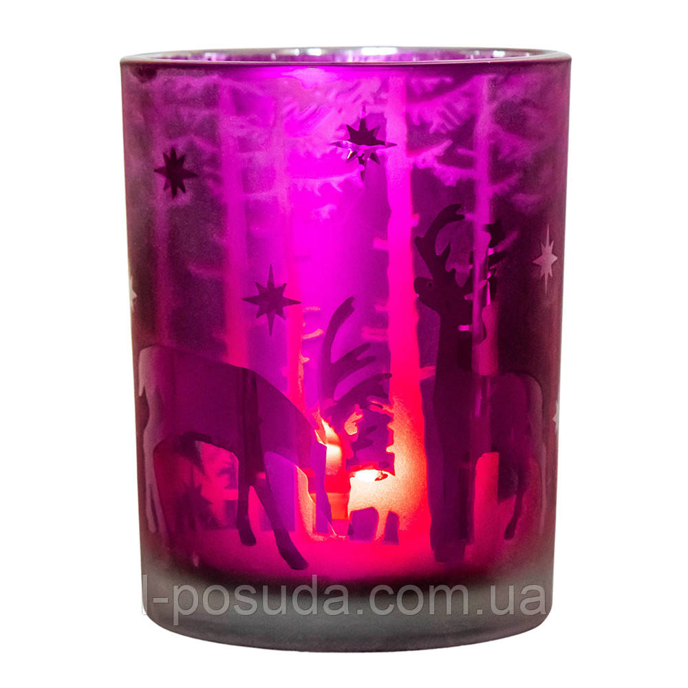 Свічник Північне диво, 10 см, декоративний свічник для інтер'єру та подарунка, фото 1