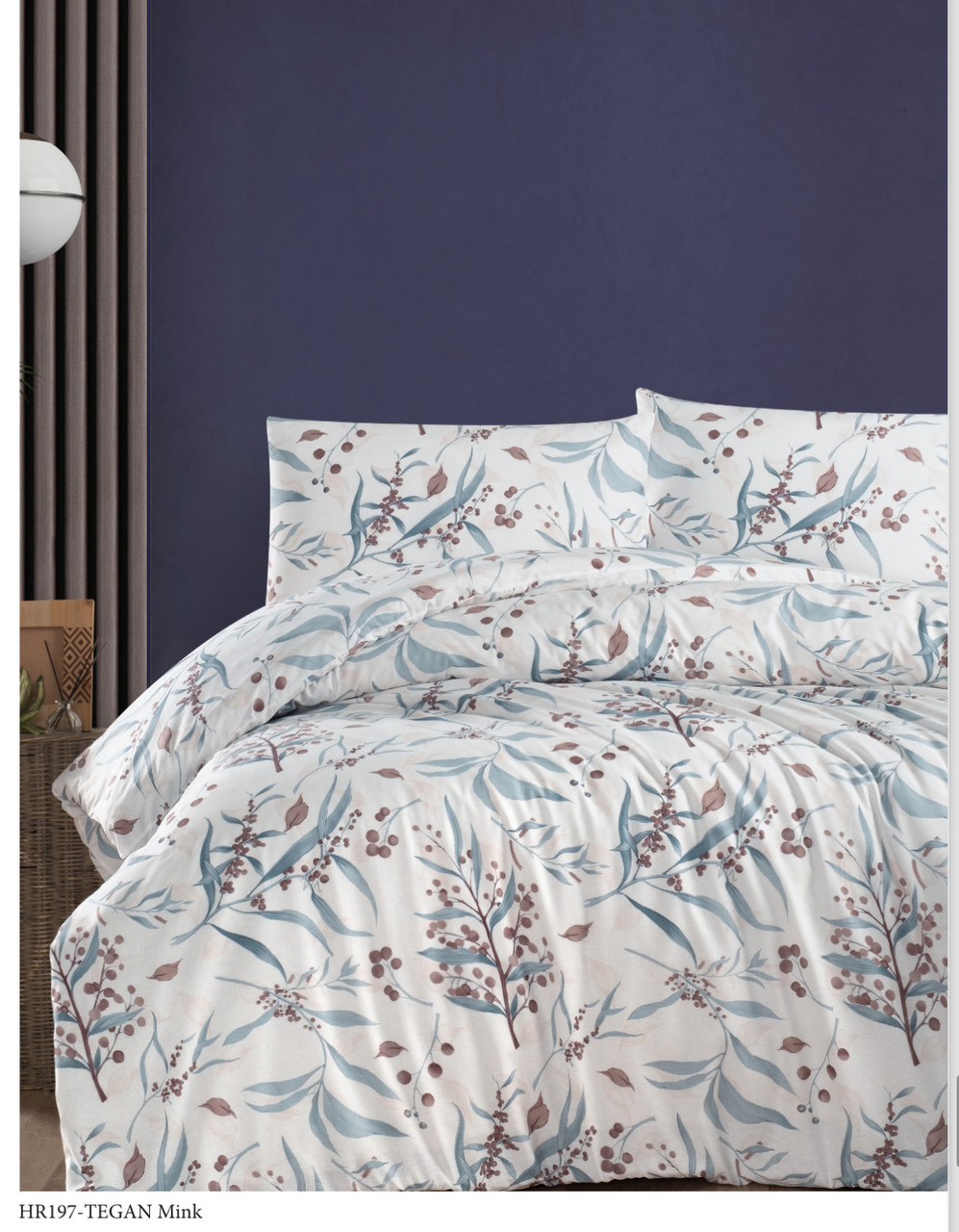 Постільна білизна Altinbasak  євро розмір ранфорс Tegan mink, фото 1