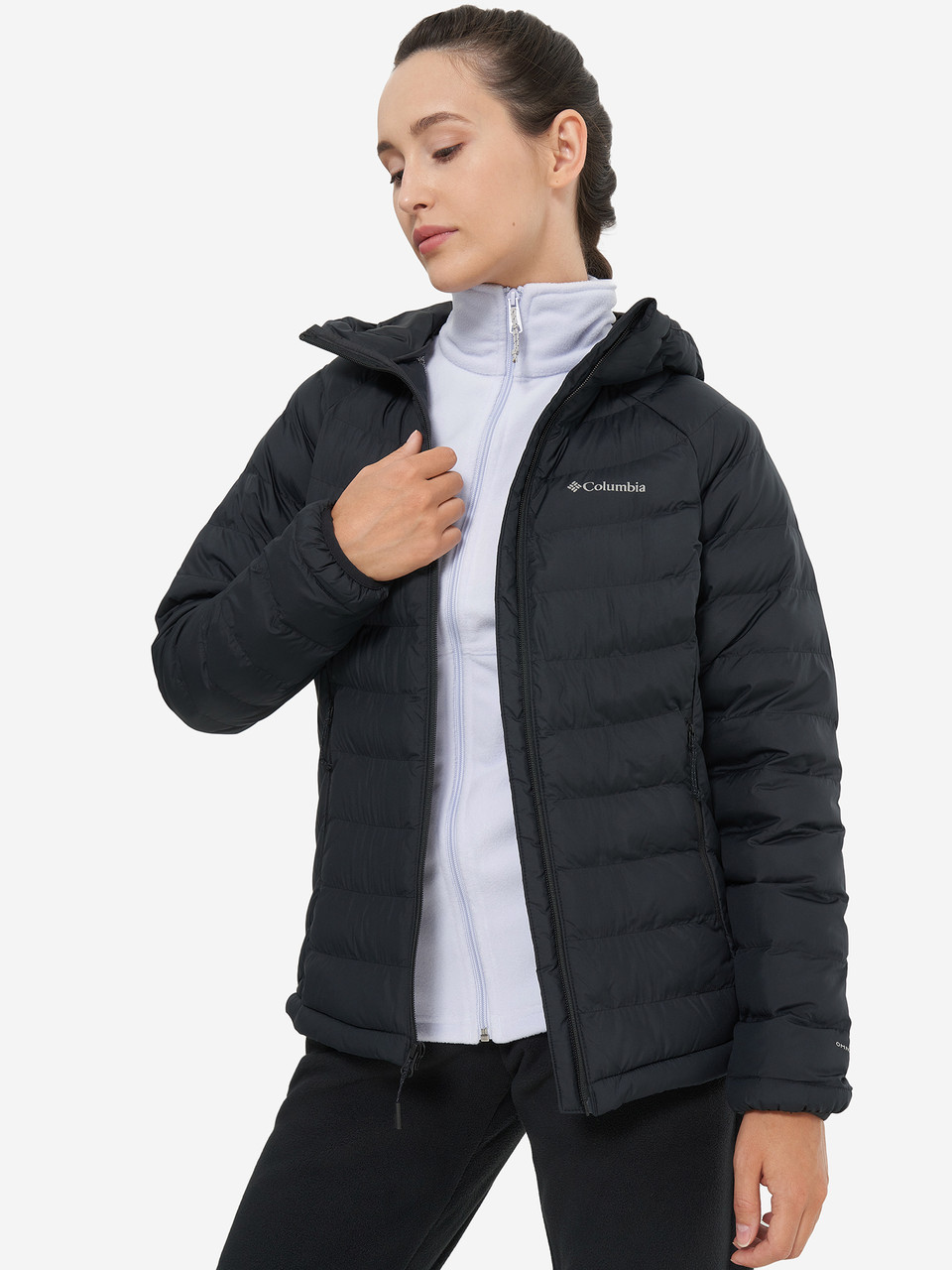 Куртка утеплена жіноча Columbia Powder Lite, Синій, 42, фото 1