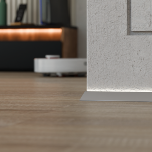 Мініплінтус МПА-302 під LED-підсвітку, серія «Тінлайн», 2600мм анодований срібло, фото 1