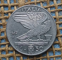 50 чентезимо 1942 року. Iталiя