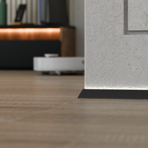 Мініплінтус МПА-302 під LED-підсвітку, серія «Тінлайн», 2600мм, анодований чорний