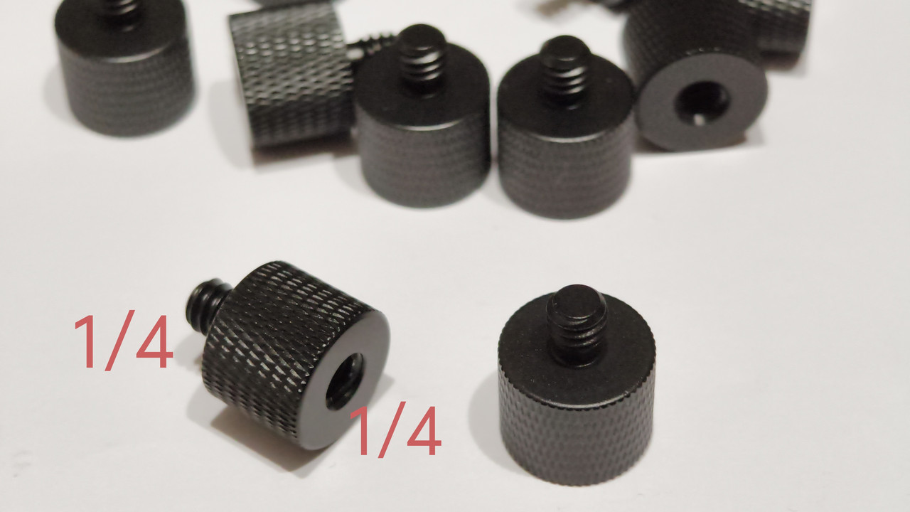 Перехідник з 1/4 (внутрішній) і 1/4 (зовнішній) Метал, фото 1