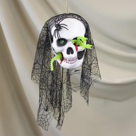 Декор ЧОРНИЙ підвісний череп Астарта, фото 1