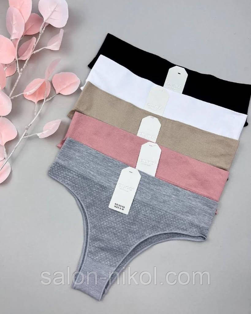 Трусики бразиліани із широкою корегуючою резинкою, фото 1