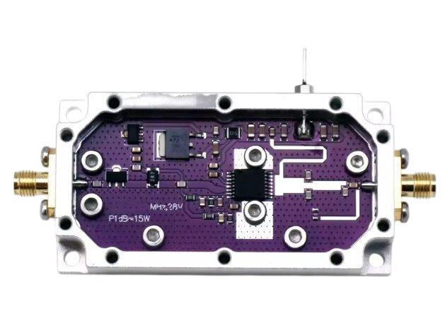 Підсилювач потужності 2,35-2,5GHz 10W 25dB RF однонаправлений, DC 28V, SMA-female