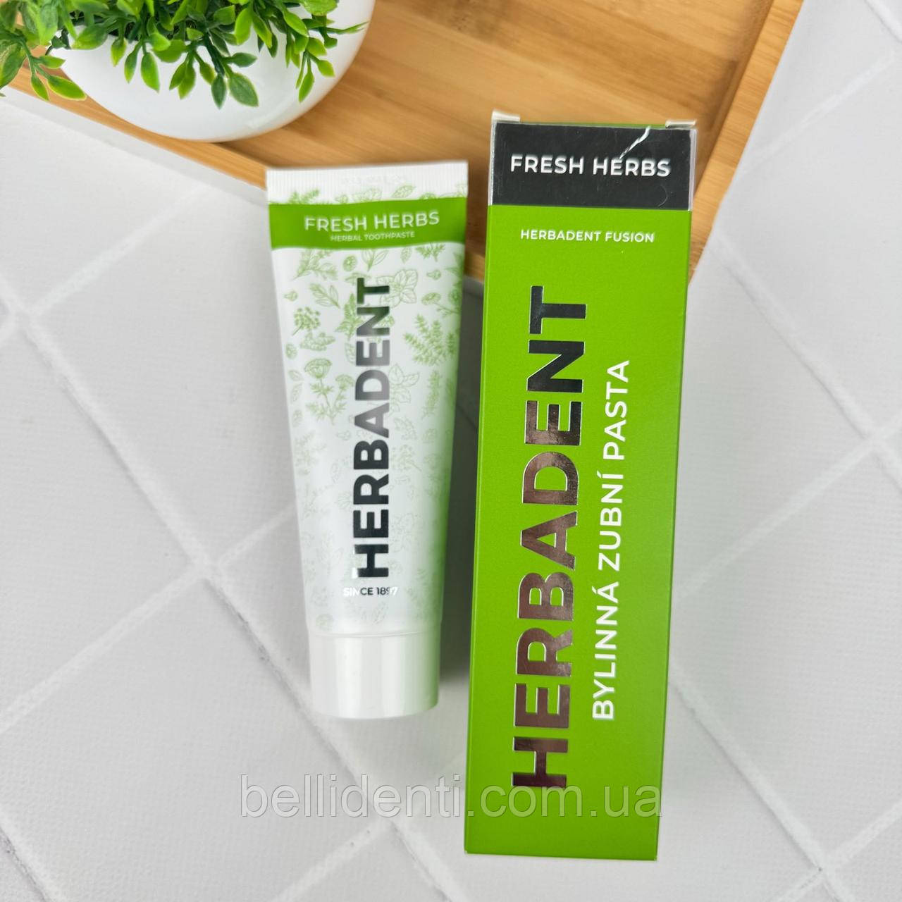 УЦІНКА Зубна паста Herbadent Fresh Herbs (фтор 950), 75 г