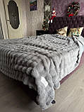 Покривало зі штучного хутра класу Люкс "Кролик-шиншилу" 200*230, фото 2
