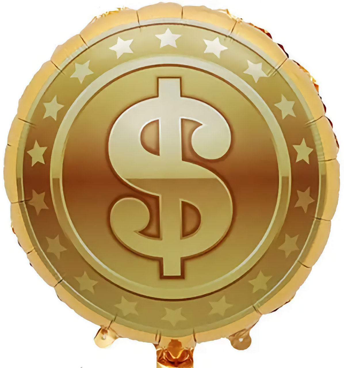 Фольгована куля «Золотий долар» 18" (45 см), Китай