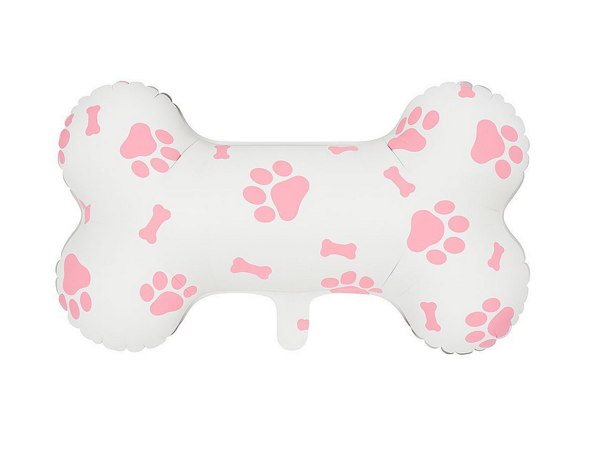 Фольгована кулька "Кістка в рожевих лапках", 39х62 см. (Китай), фото 1