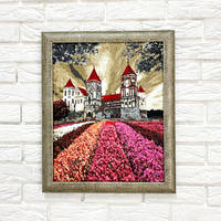 Багетна рамка для картин Біле золото