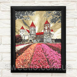 Багетна рамка для картин Чорна рельєфна, фото 1