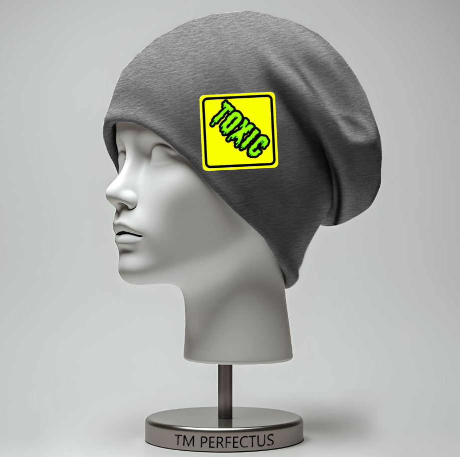 Шапка "Знак токсичний токсік" унісекс з принтом ВСІ розміри, фото 1