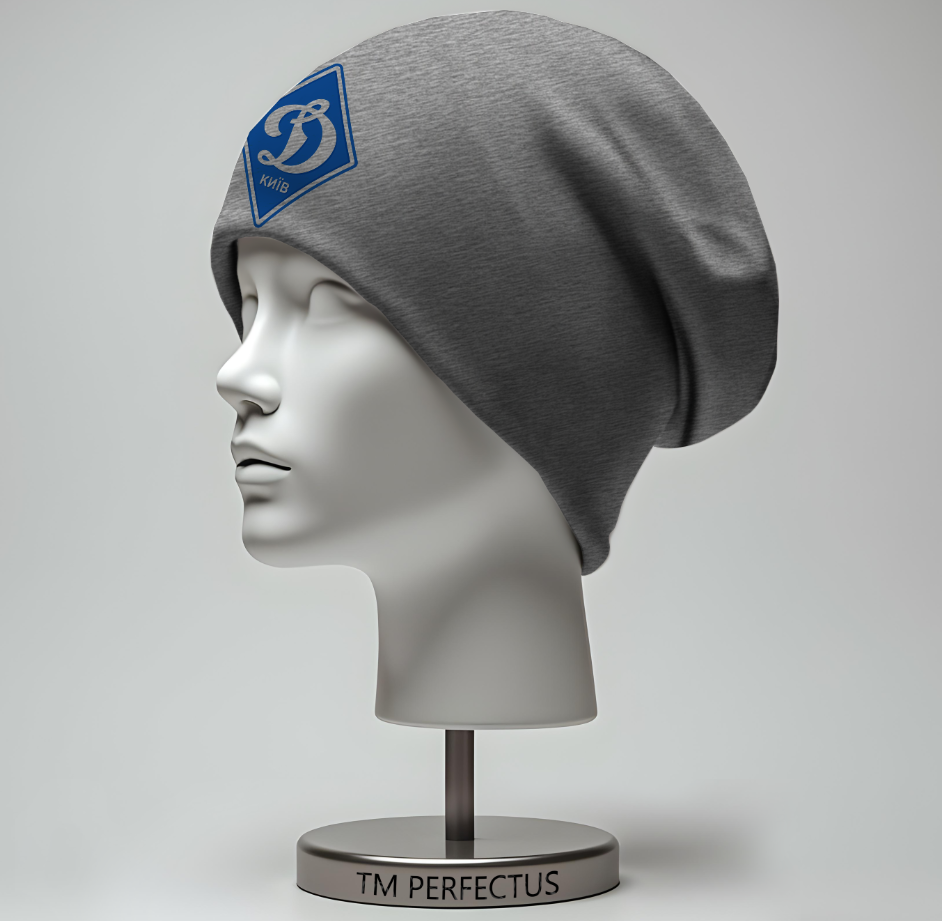 Шапка "Динамо футбольний клуб емблема лого" унісекс з принтом ВСІ розміри, фото 1