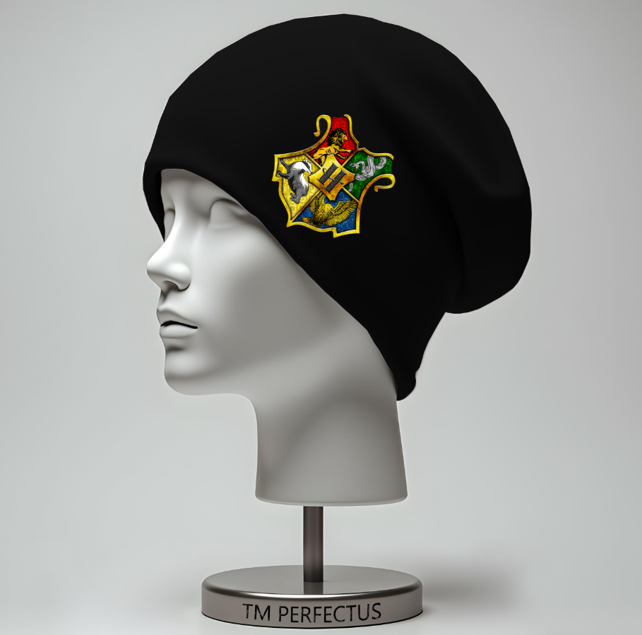 Шапка "Герб емблема Хогвартс Гаррі Поттер" унісекс з принтом ВСІ розміри, фото 1