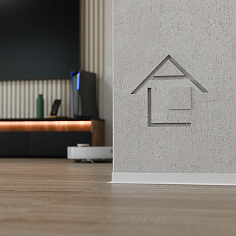 Плінтус накладний висотою 36мм АСП-36 "Стріла" білий, фото 2