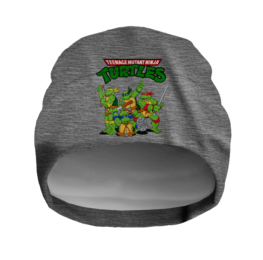 Шапка біні "Ніндзя черепашки мультик" унісекс з принтом ВСІ розміри, фото 1