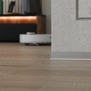 Плінтус накладний висотою 38мм АСП-38 "Стріла" анодований срібло