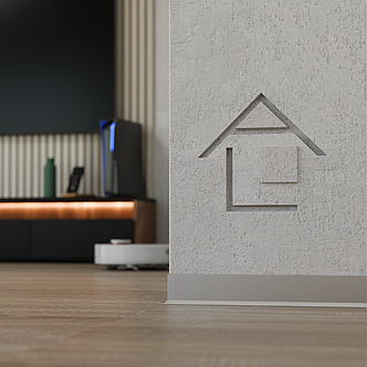 Плінтус накладний висотою 58мм АСП-58 "Стріла" без покриття, фото 2