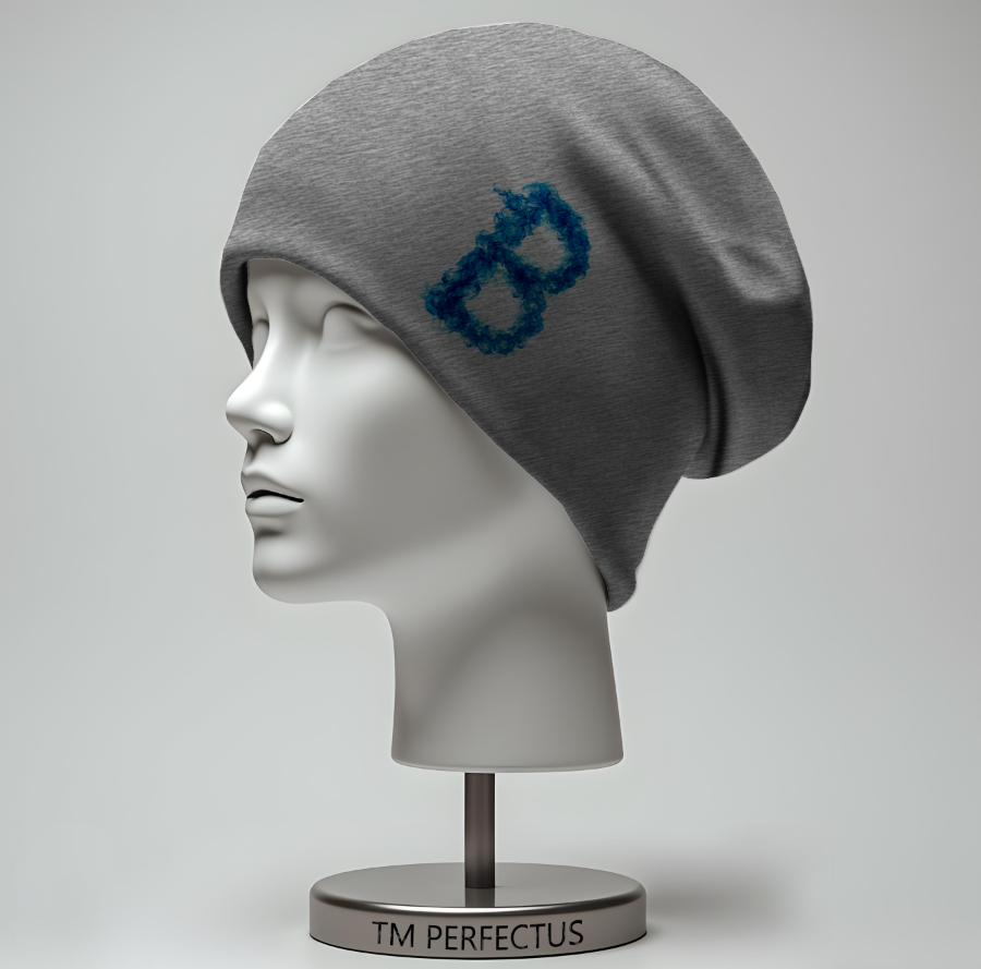 Шапка біні "З літерою В" унісекс з принтом ВСІ розміри, фото 1