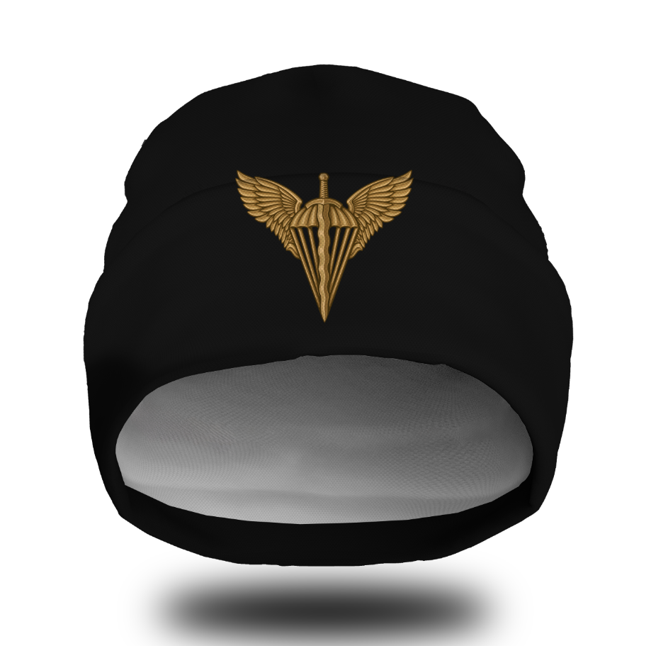 Шапка біні "ДШВ емблема знак ЗСУ" унісекс з принтом ВСІ розміри, фото 1