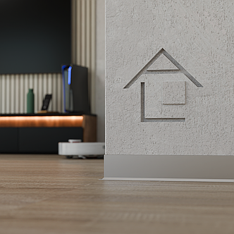 Плінтус накладний висотою 78мм АСП-78 "Стріла" без покриття, фото 2