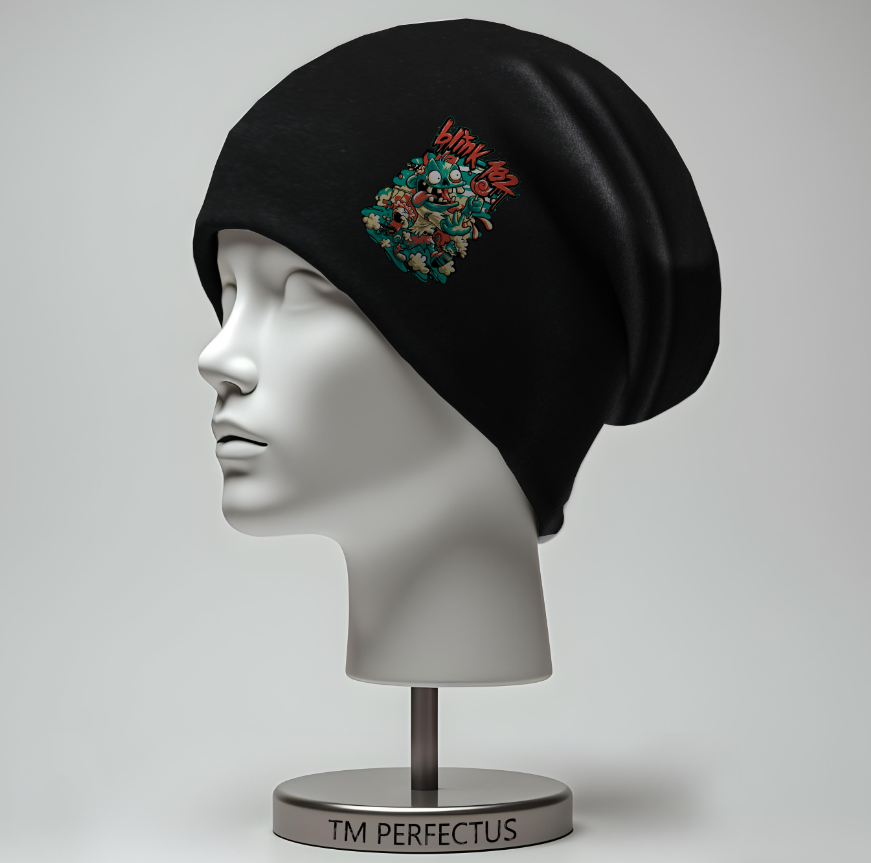 Шапка "Blink 182 Блінк метал музичний рок гурт лого емблема" унісекс з принтом ВСІ розміри, фото 1