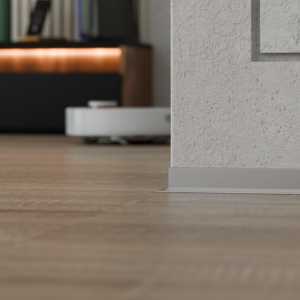 Плінтус накладний висотою 36мм АСП-36 "Стріла" анодований срібло